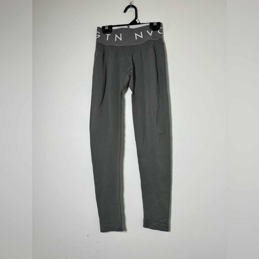 NVGTN Gray Seamless Leggings Size Small High Rise Athletic Workout Pants